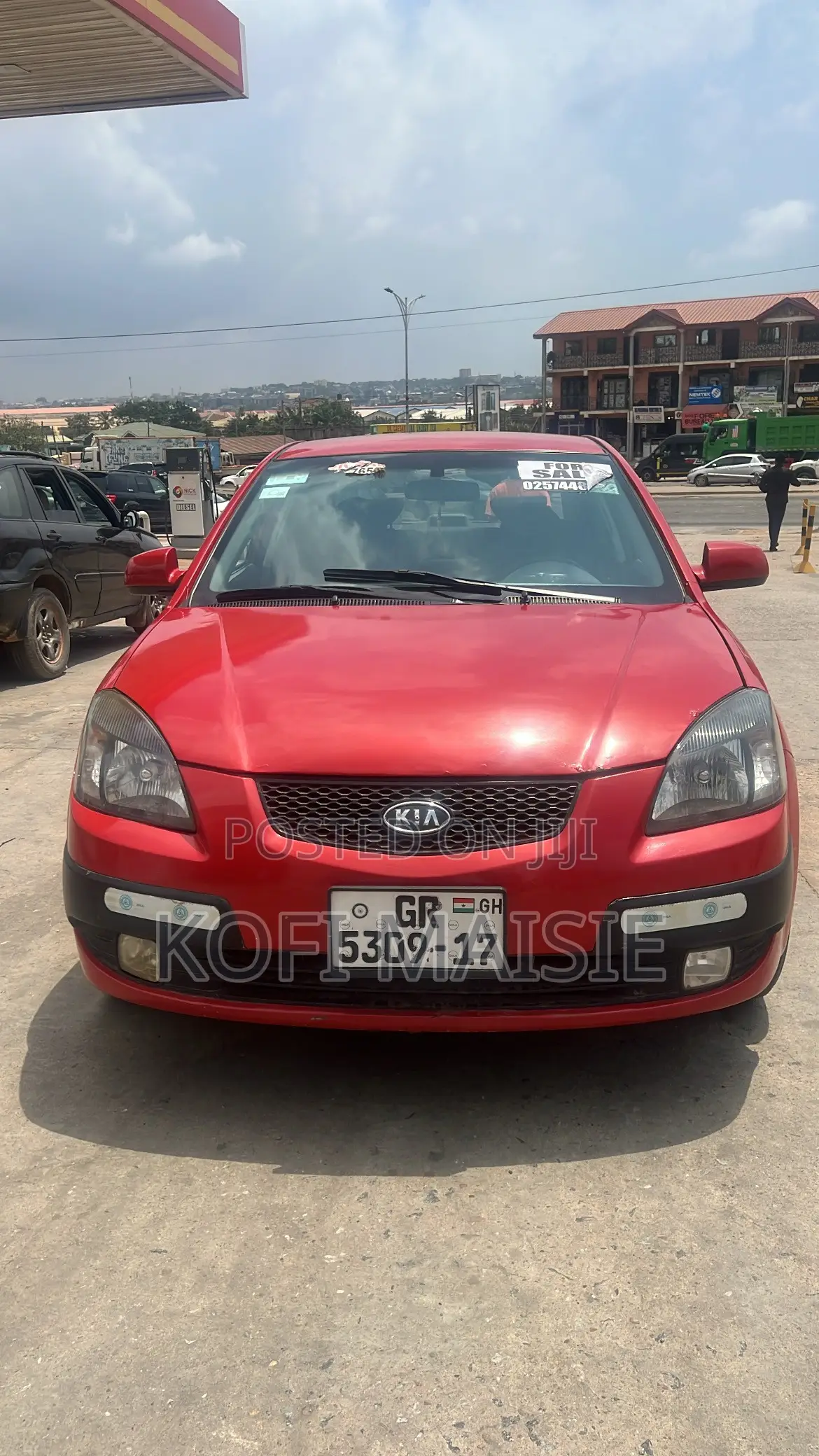 Kia Rio Base 4dr Sedan (1.6L 4cyl 5M) 2010 Red
