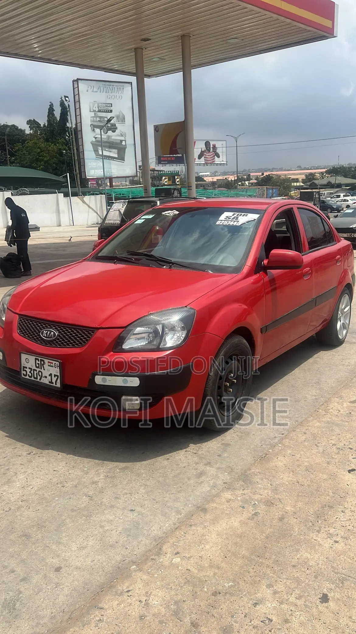 Kia Rio Base 4dr Sedan (1.6L 4cyl 5M) 2010 Red