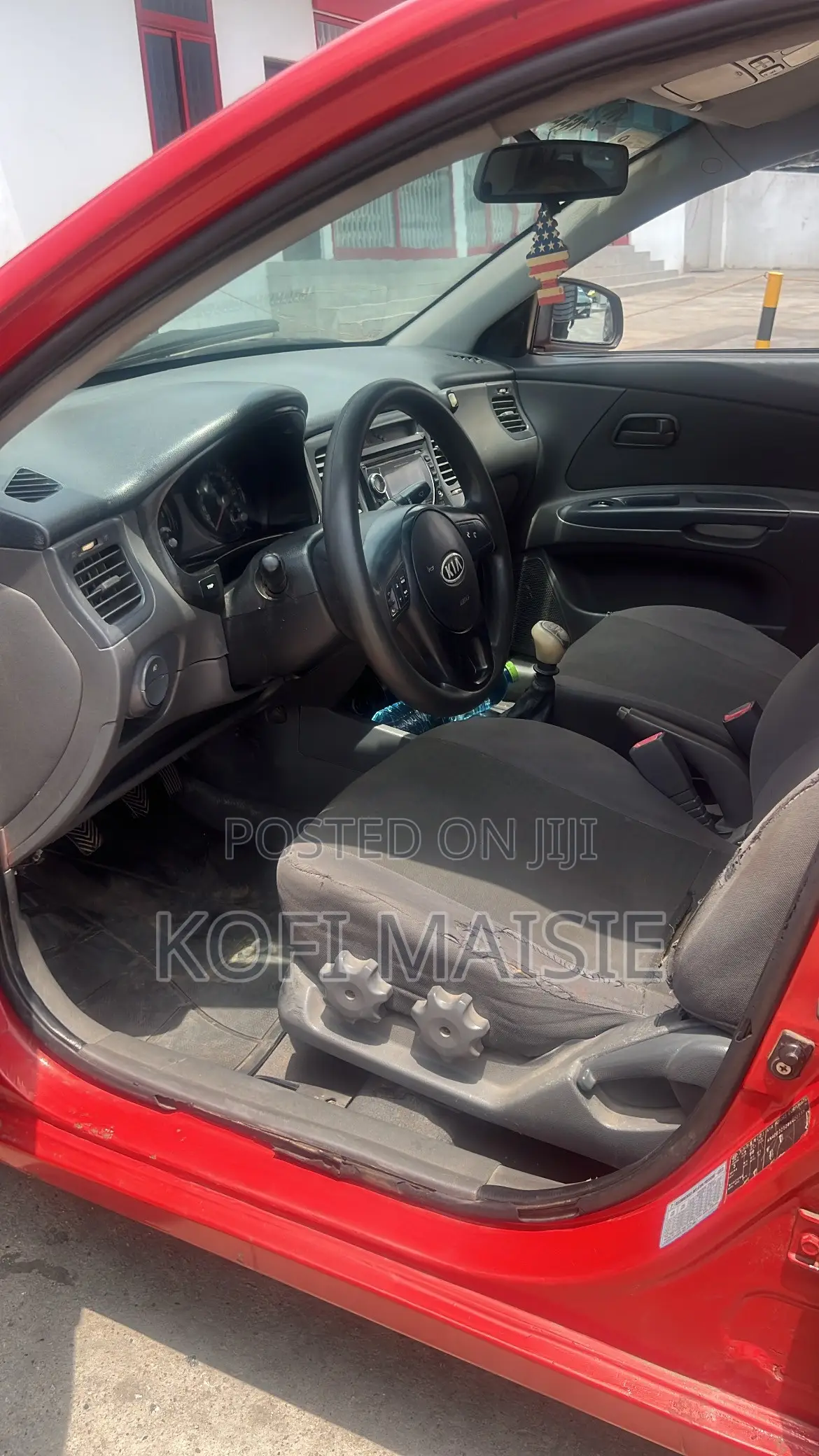 Kia Rio Base 4dr Sedan (1.6L 4cyl 5M) 2010 Red