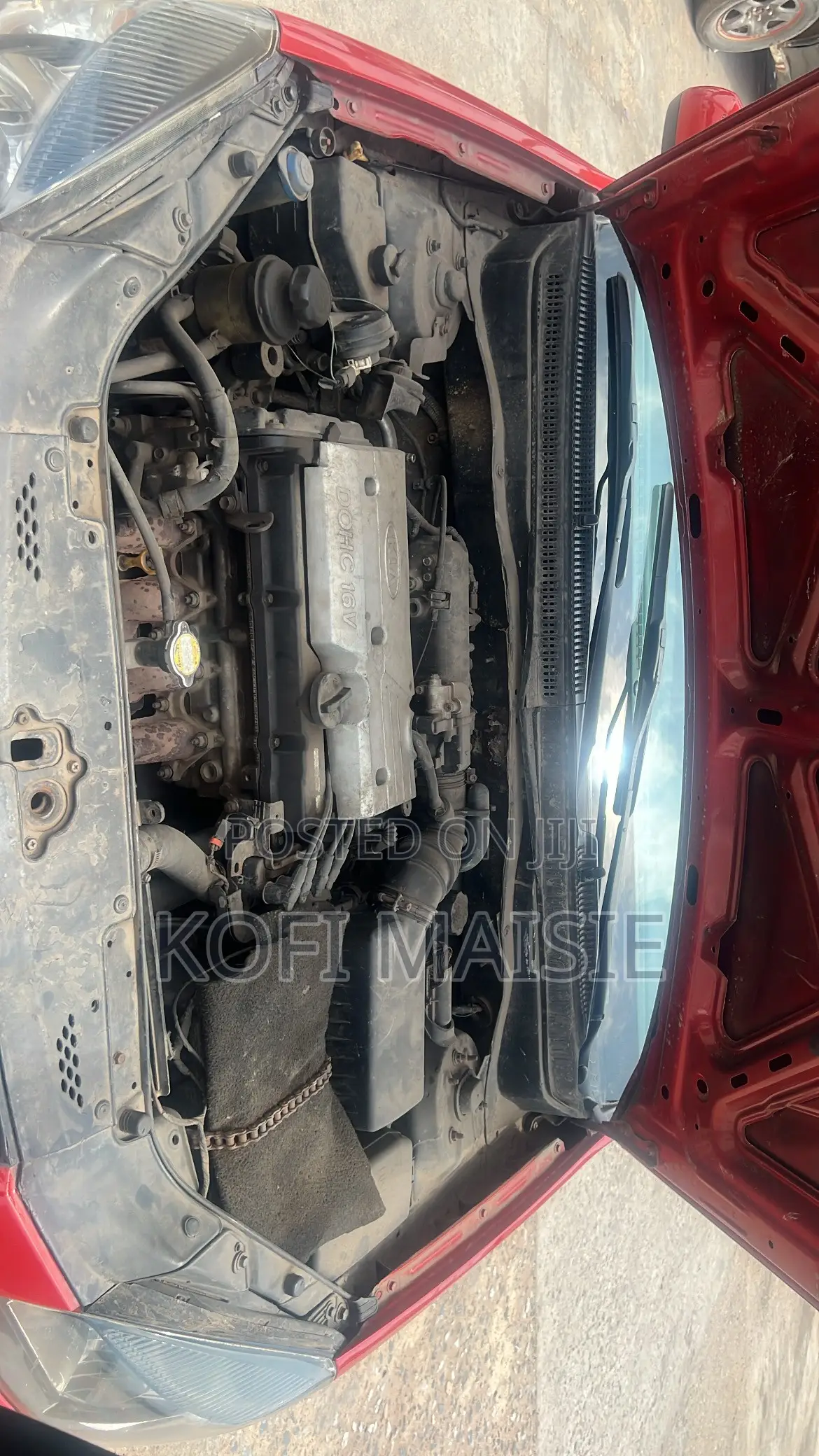 Kia Rio Base 4dr Sedan (1.6L 4cyl 5M) 2010 Red