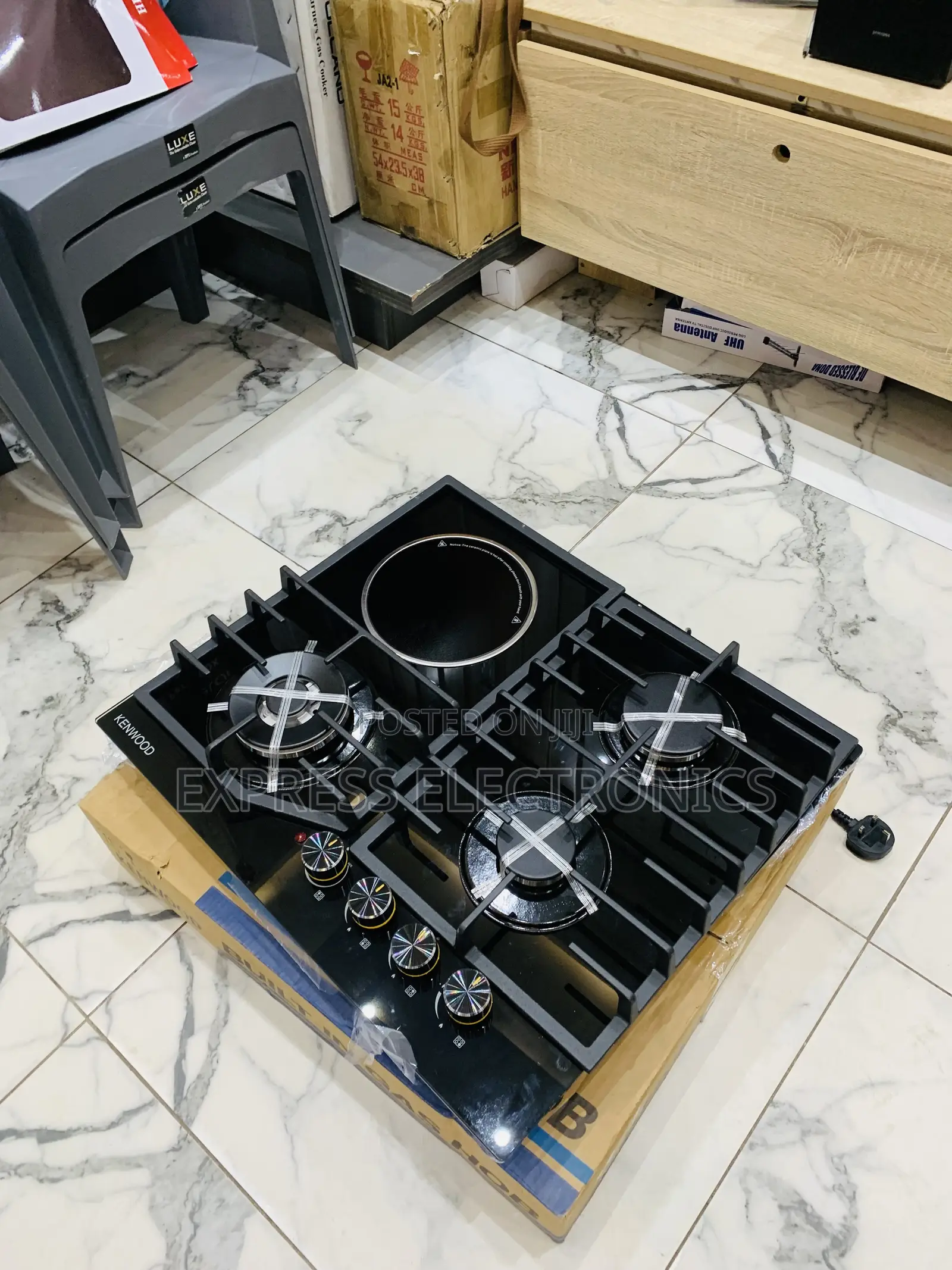 Get a New Sleek Black Kenwood 3-1 Stove 60cm