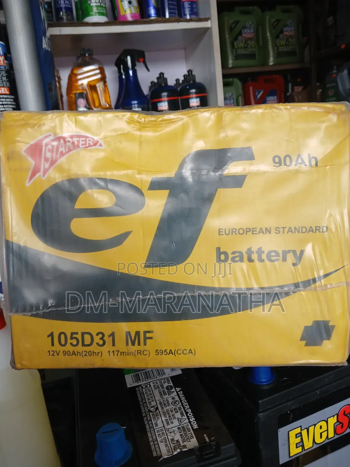90ah Ef Car Battery From Turkey