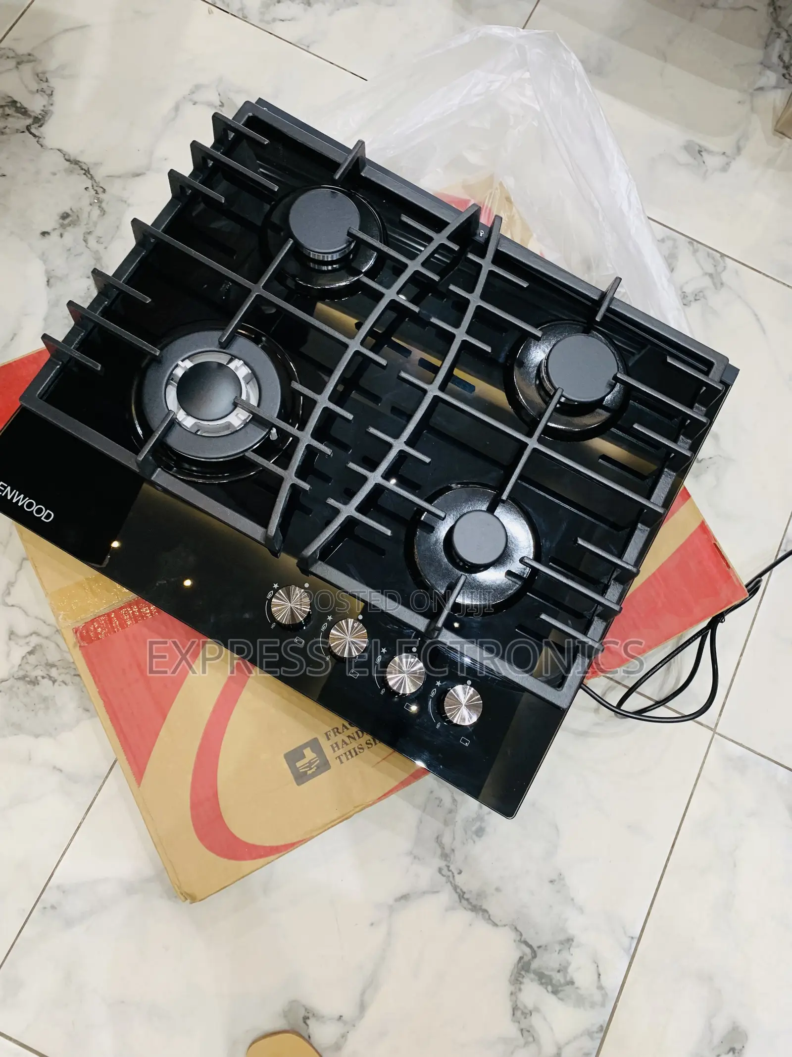 Text Us for Kenwood Gas Built in 4burner Cooker Black
