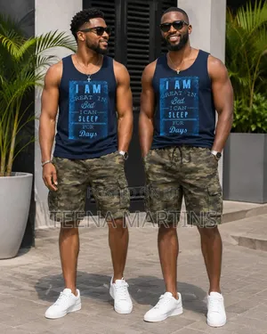 Men's American Size Sleeveless Top
