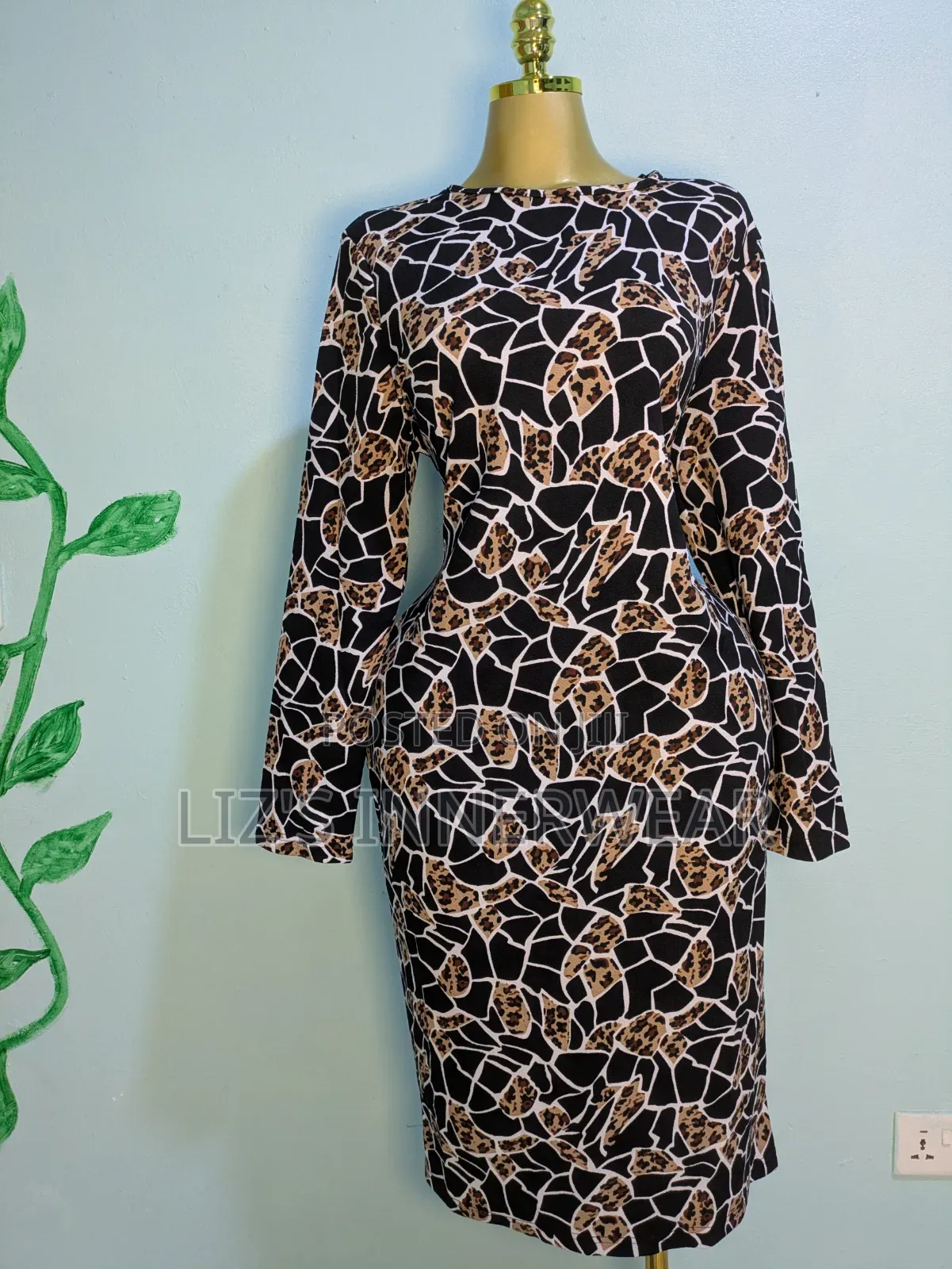 Long Sleeve Bodycon Midi Dress