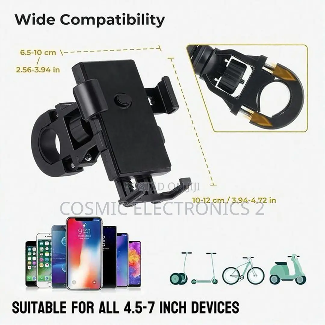 Universal Motorcycle and Bicycle Phone Holder With 360° Rotation