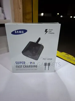 SAMG 120W Super Fast Charger Set (PD Type-C Adapter + Type-C Cable)
