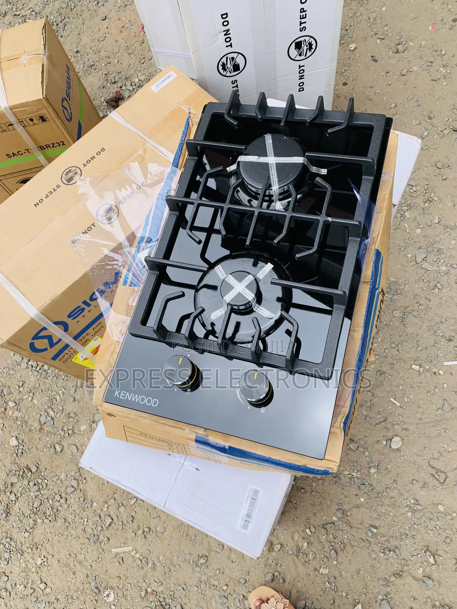 Nice Design Kenwood 2burner Black Built In