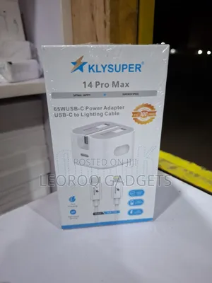 KLYSUPER 65W Fast USB C to Lightning Cable)