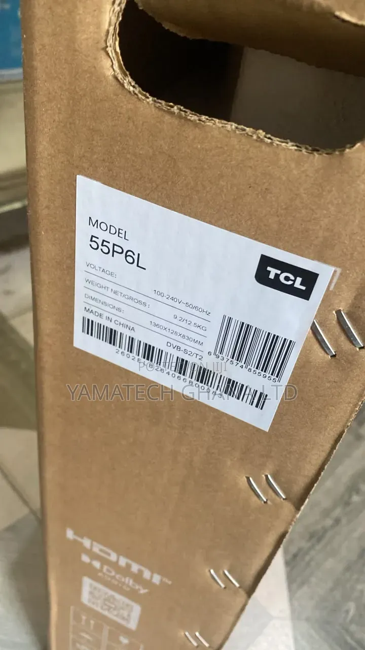 TCL 55 Smart Google TV With Voice Control Remote, Bluetooth, Wifi.