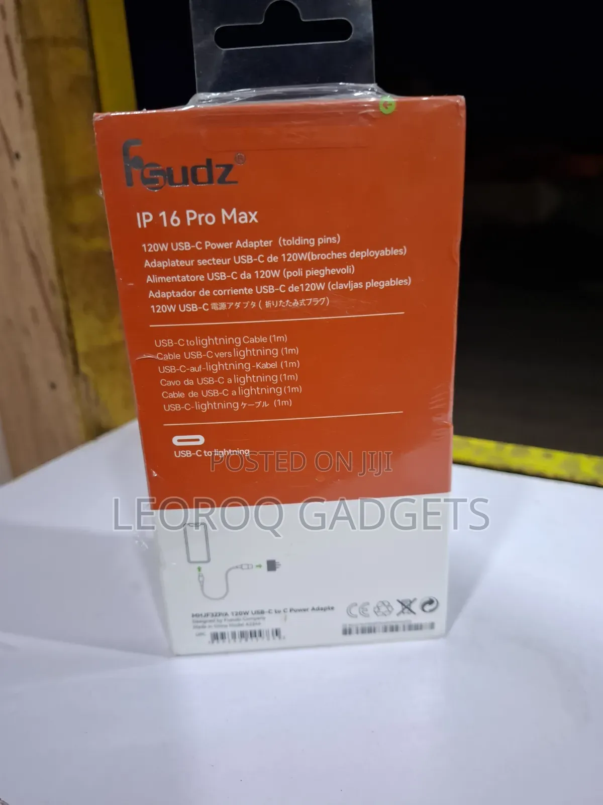 Fsudz 120W USB-C Charger Set (Power Adapter + USB-C to Lightning)