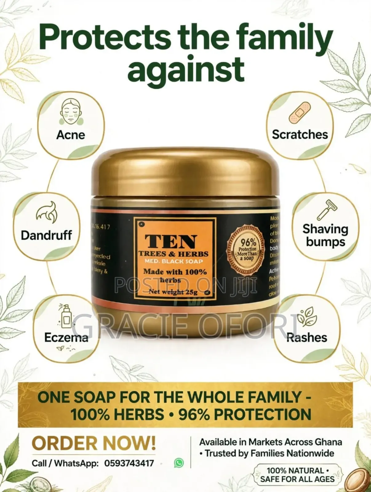 Ten Trees Herbal Soap for Sale