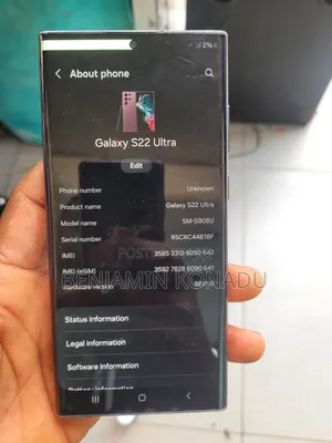 Samsung Galaxy S22 Ultra 256 GB Black