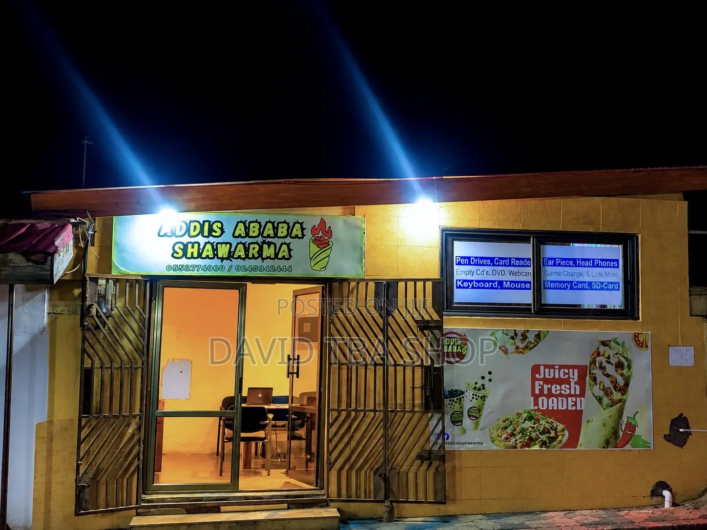 Shop for Rent / Washroom, Meter, Billboard, Fans, Light, Available