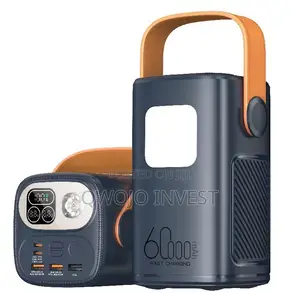 Quick Charge Portable Power Bank With Torch Light 60000mAh
