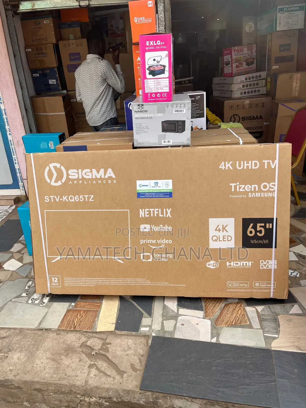 Sigma 65 Inch QLED Smart Uhd 4k TV With Wifi and Bluetooth