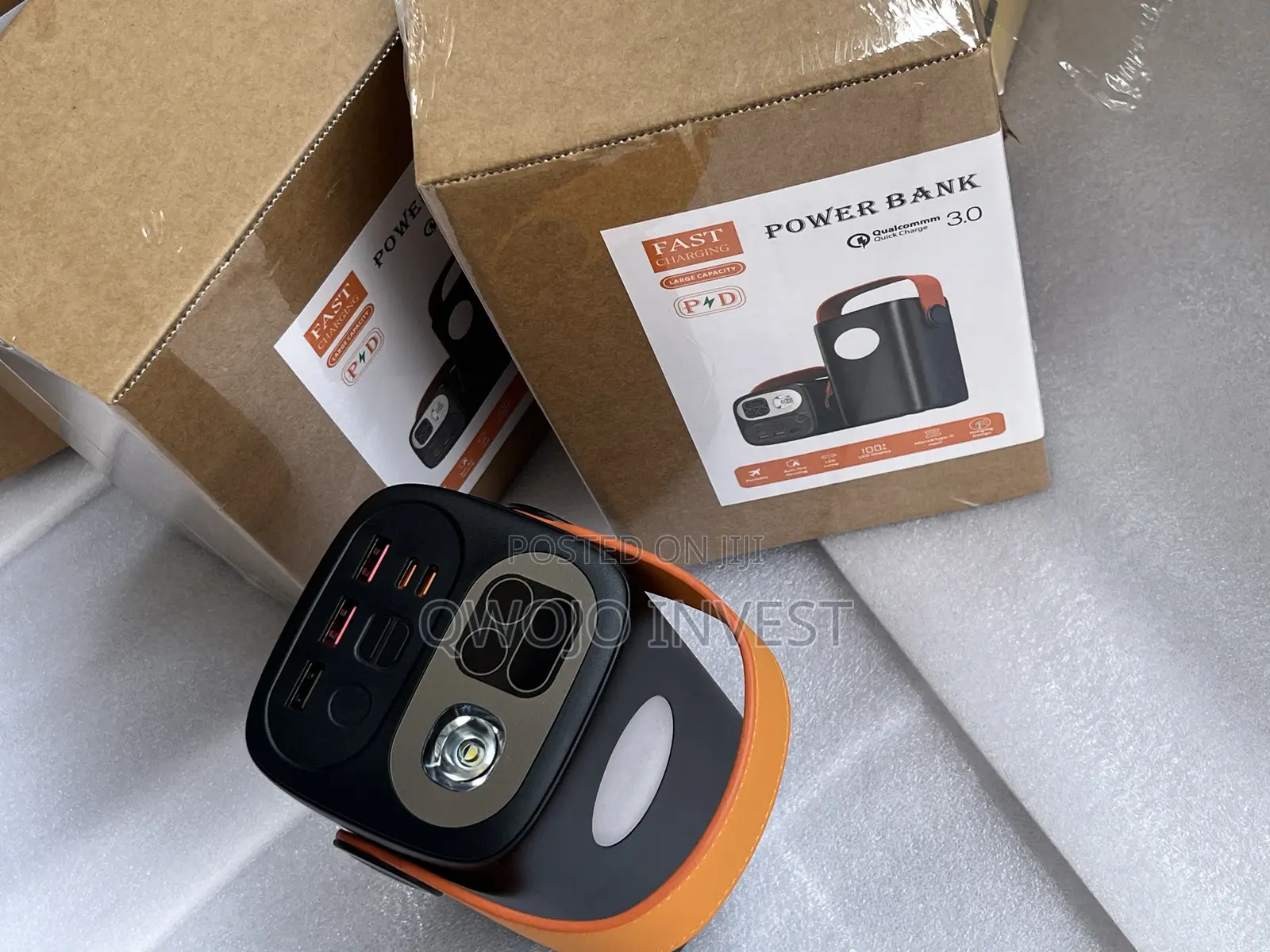 Quick Charge Portable Power Bank With Torch Light 60000mAh