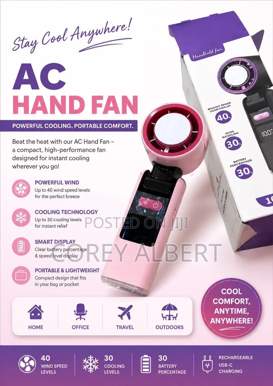 AC Handheld Fan