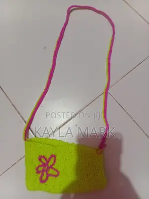 Nice Pink and Green Flower Bag