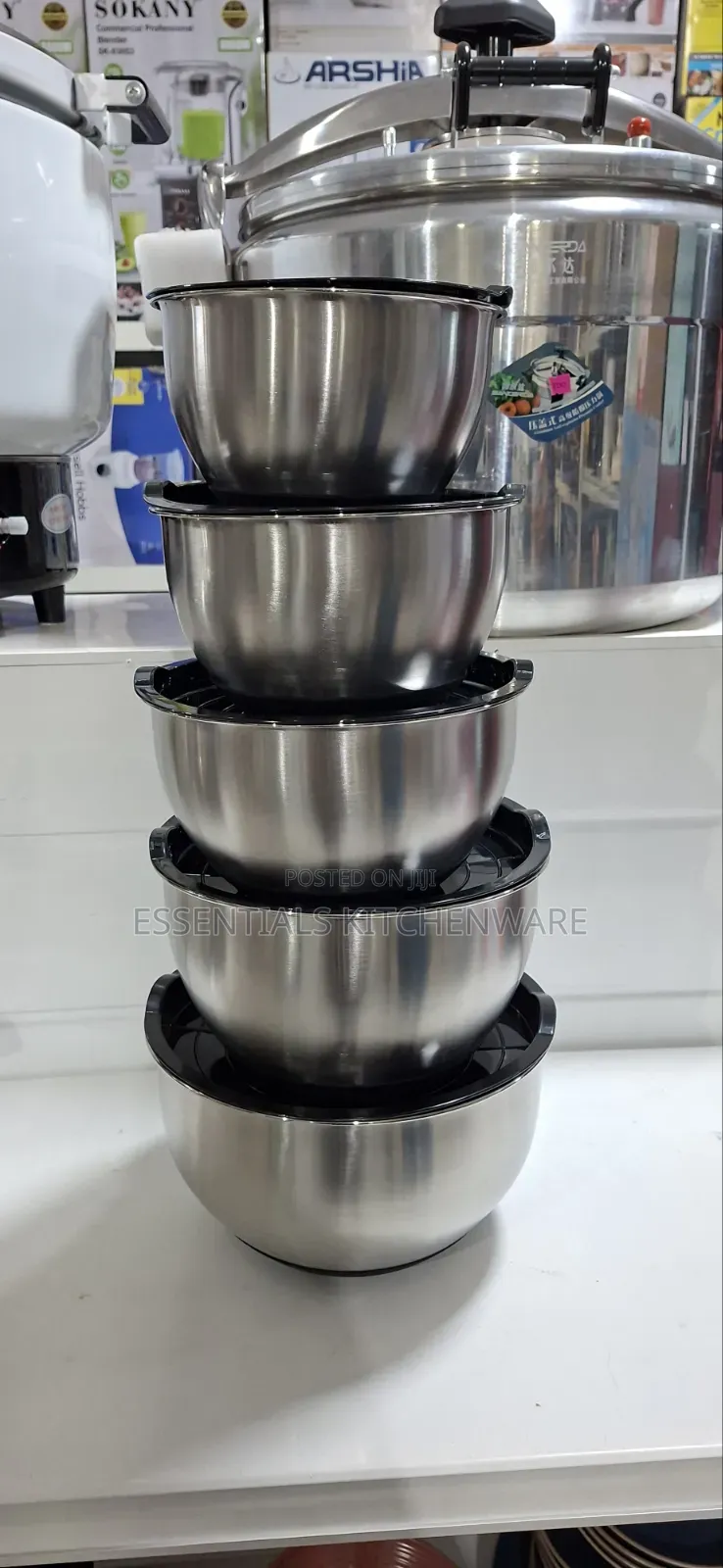 5pcs Stainless Steel Mixing Bowls Set