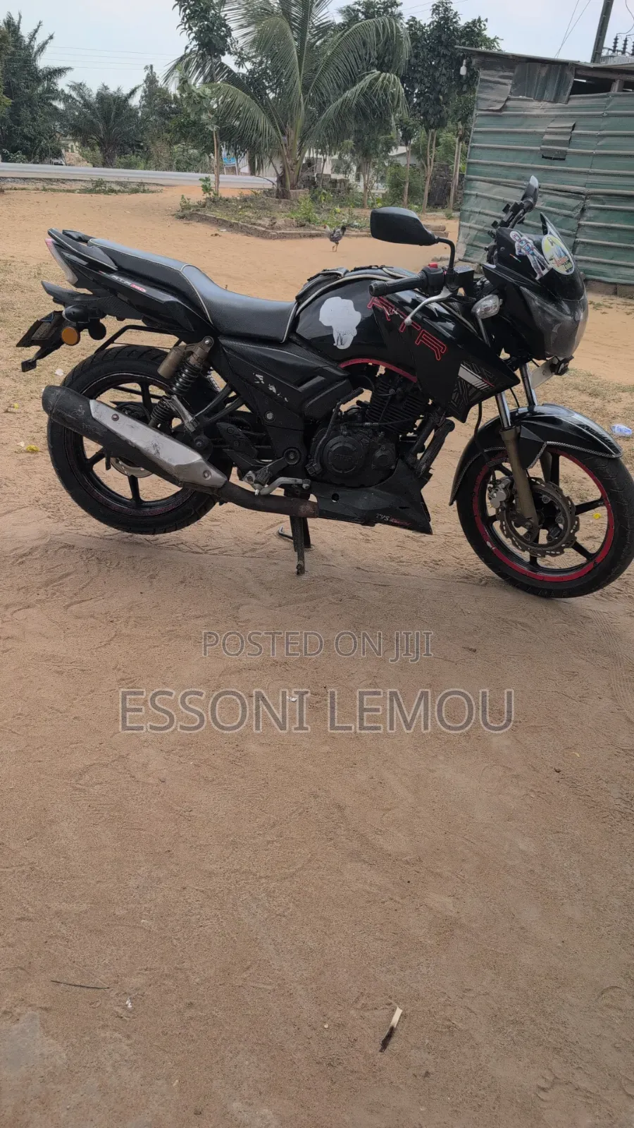 TVS Apache 180 RTR 2023 Black