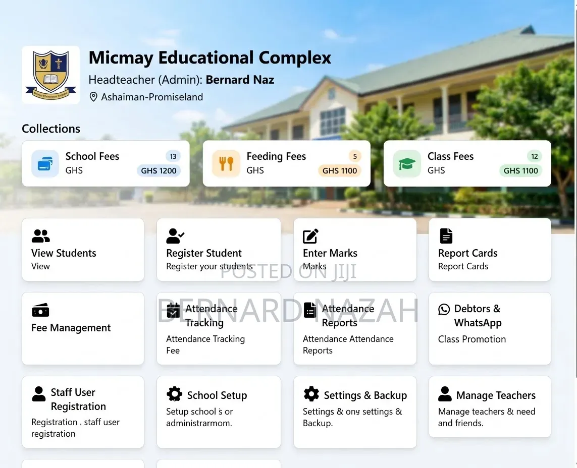 School Management System Software - Report Cards & Fees