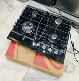 Try Secure 4 Gas Burner Hob > Kenwood Inbuilt Black