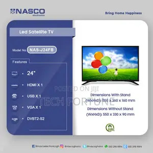 NASCO 24" LED FHD Digital Satellite Television