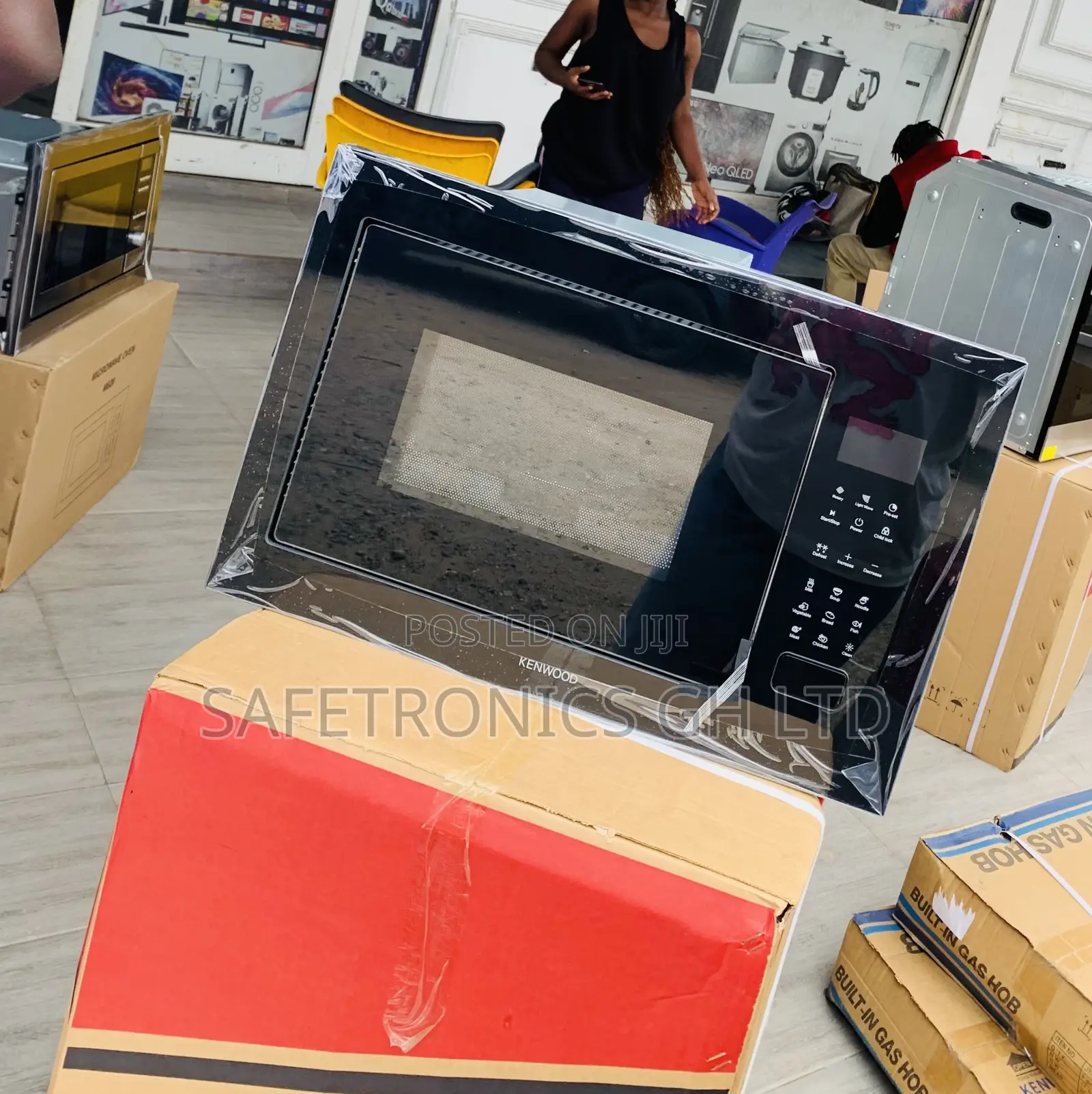 Order Good < Inbuilt 60cm Black Kenwood Microwave