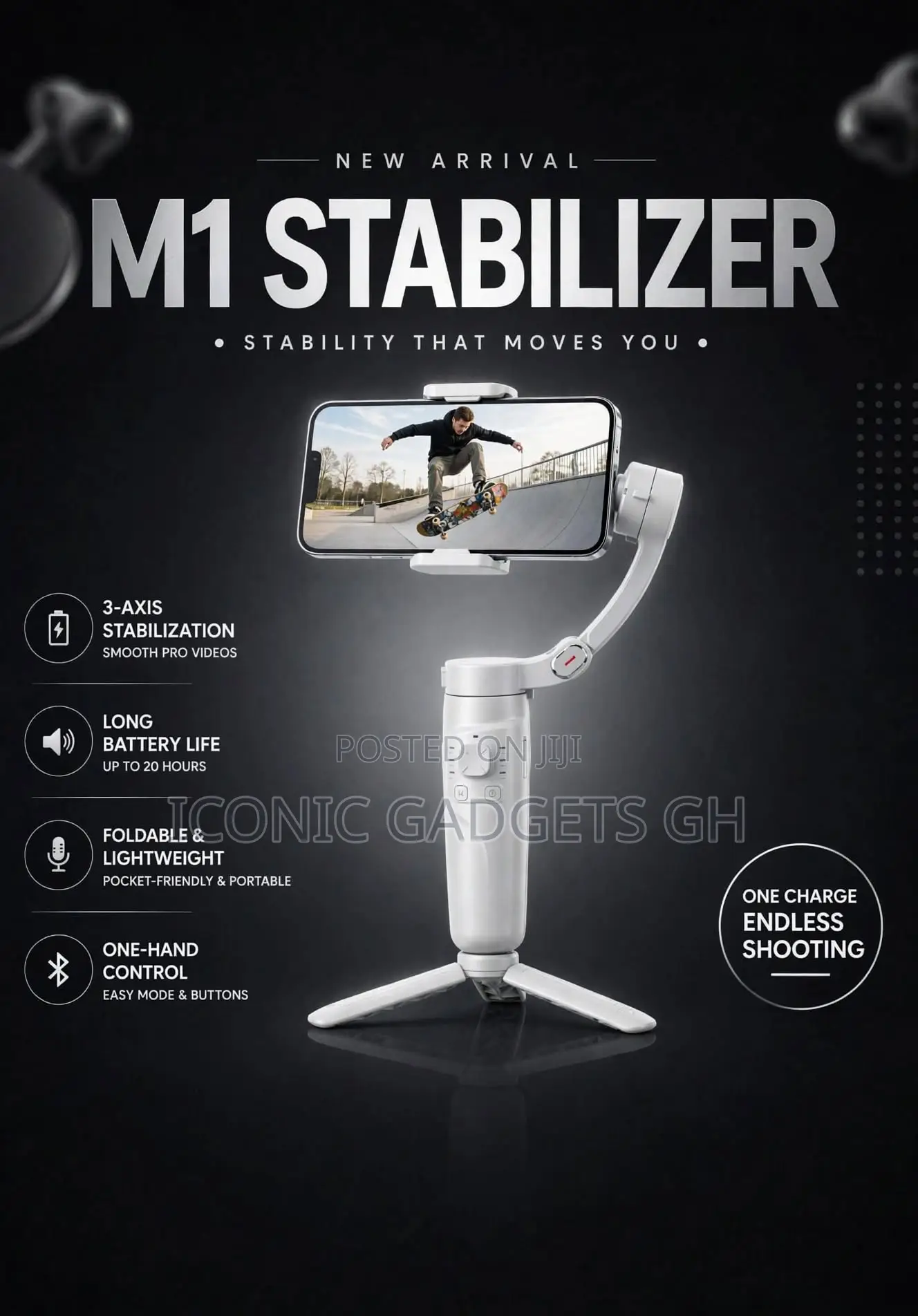 M1 3-Axis Merak One Smartphone Stabilizer