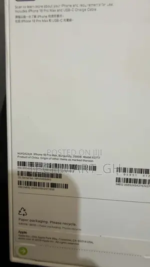 New Apple iPhone 18 Pro Max 256 GB Red