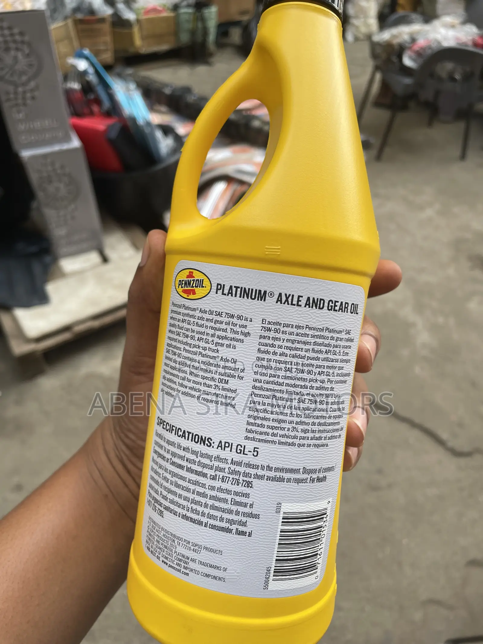 Pennziol Platinum Axle Oil SAE 75w-90 API GL-5