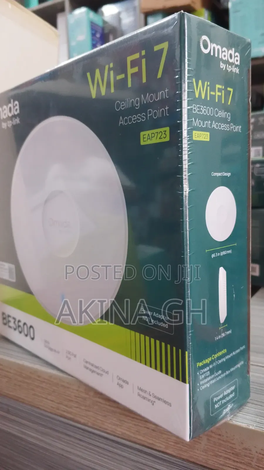Tp Link Omada Wifi 7 BE3600 Ceiling Mount Access Point/Eap 723