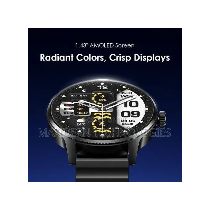Oraimo Watch 5R Pro OSW-830 1.43-Inch AMOLED Black