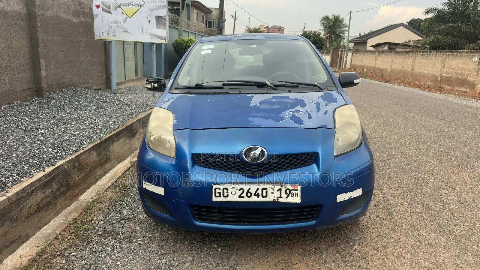 Toyota Vitz 1.0 FWD 3dr 2010 Blue