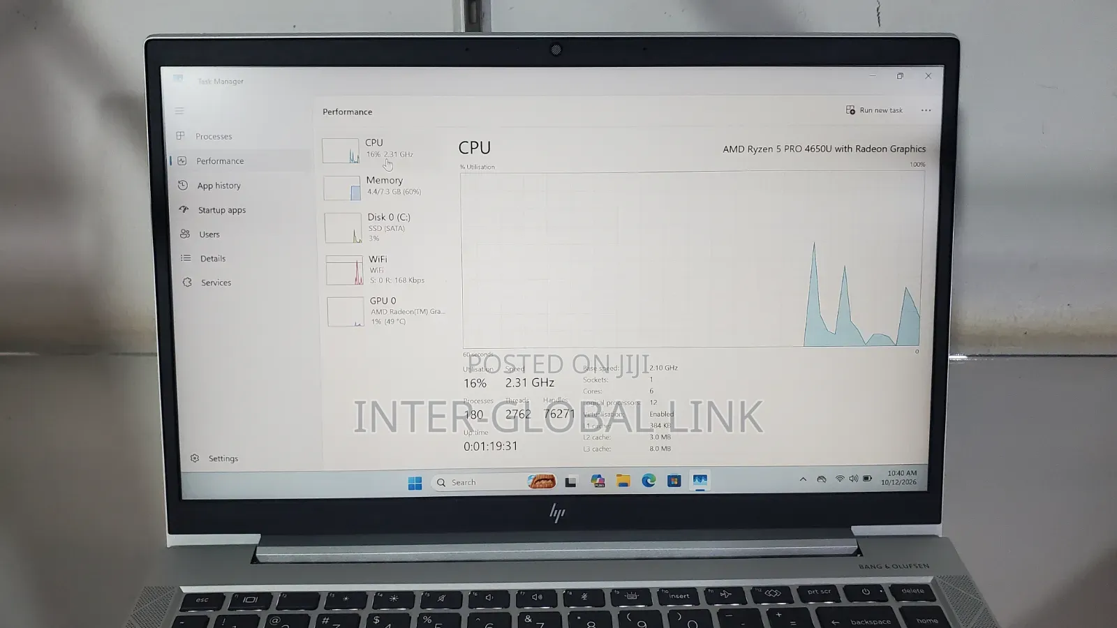 Laptop HP EliteBook 845 G7 8GB AMD Ryzen 5 SSD 256GB