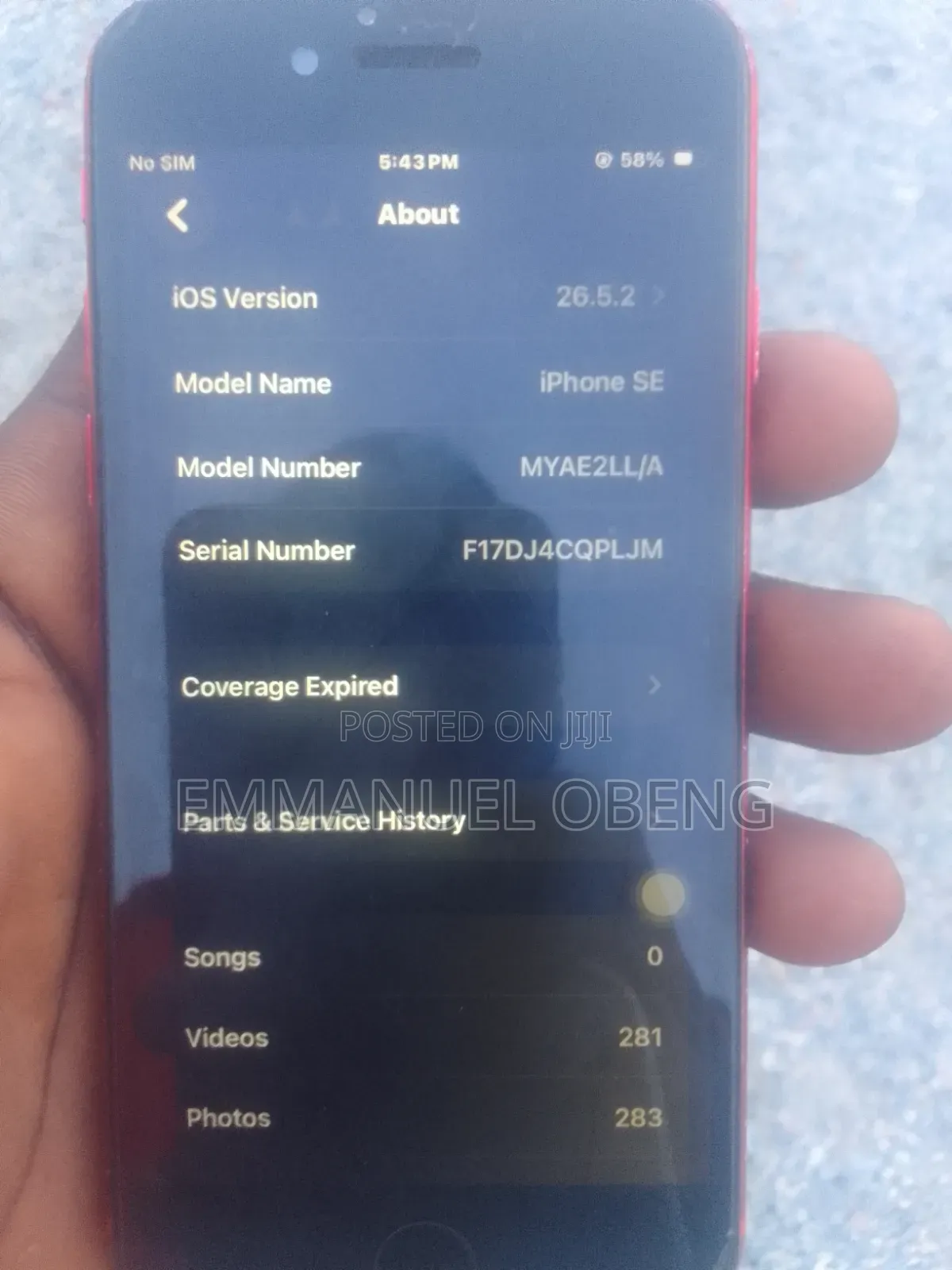 Apple iPhone SE 64 GB Red