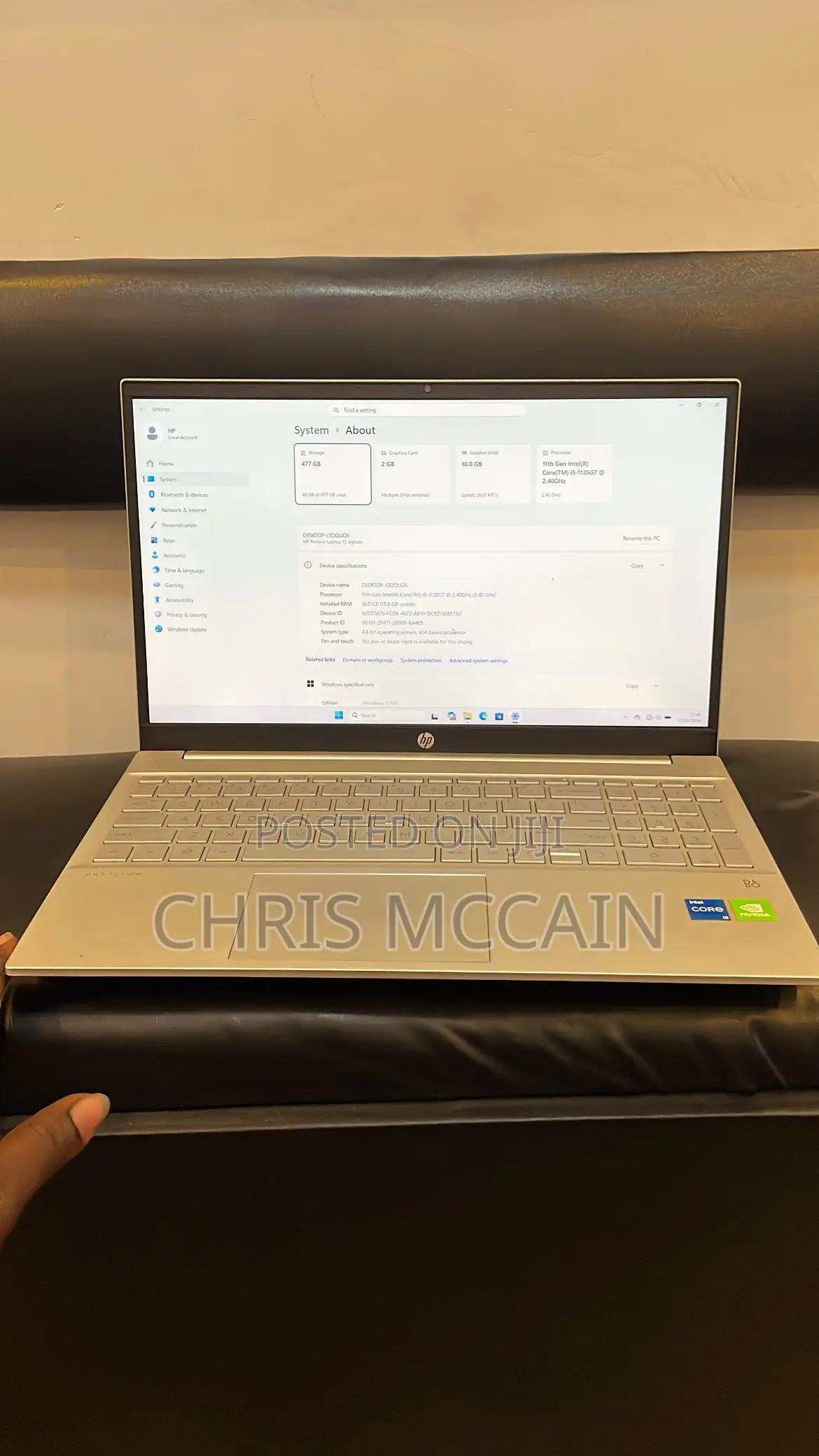 Laptop HP 16GB Intel Core i5 SSD 512GB