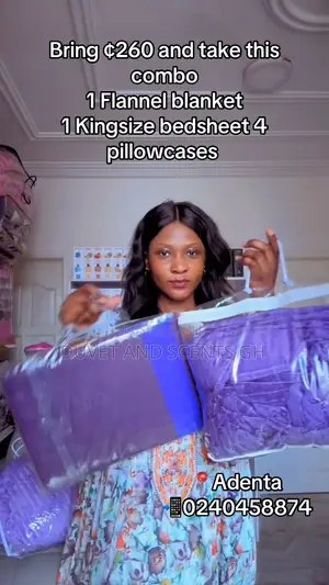 Bedsheet With Flannel Blankets Combo