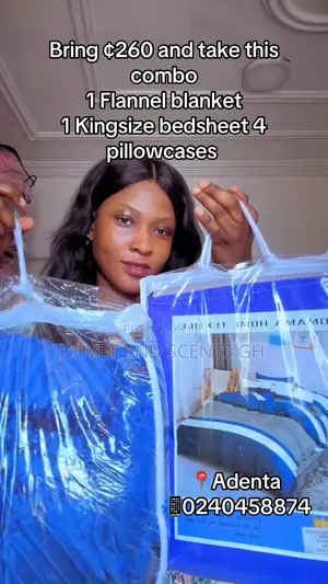 Bedsheet With Flannel Blankets Combo