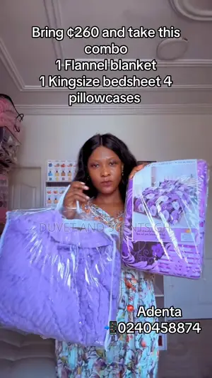 Bedsheet With Flannel Blankets Combo