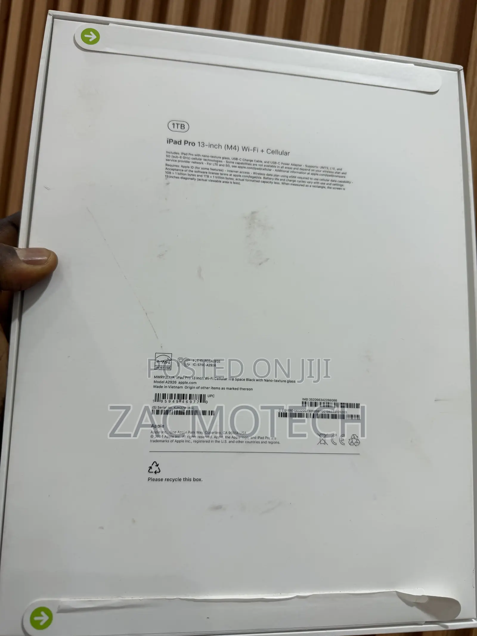 New Apple iPad Pro 13 (2024) 1 TB Black