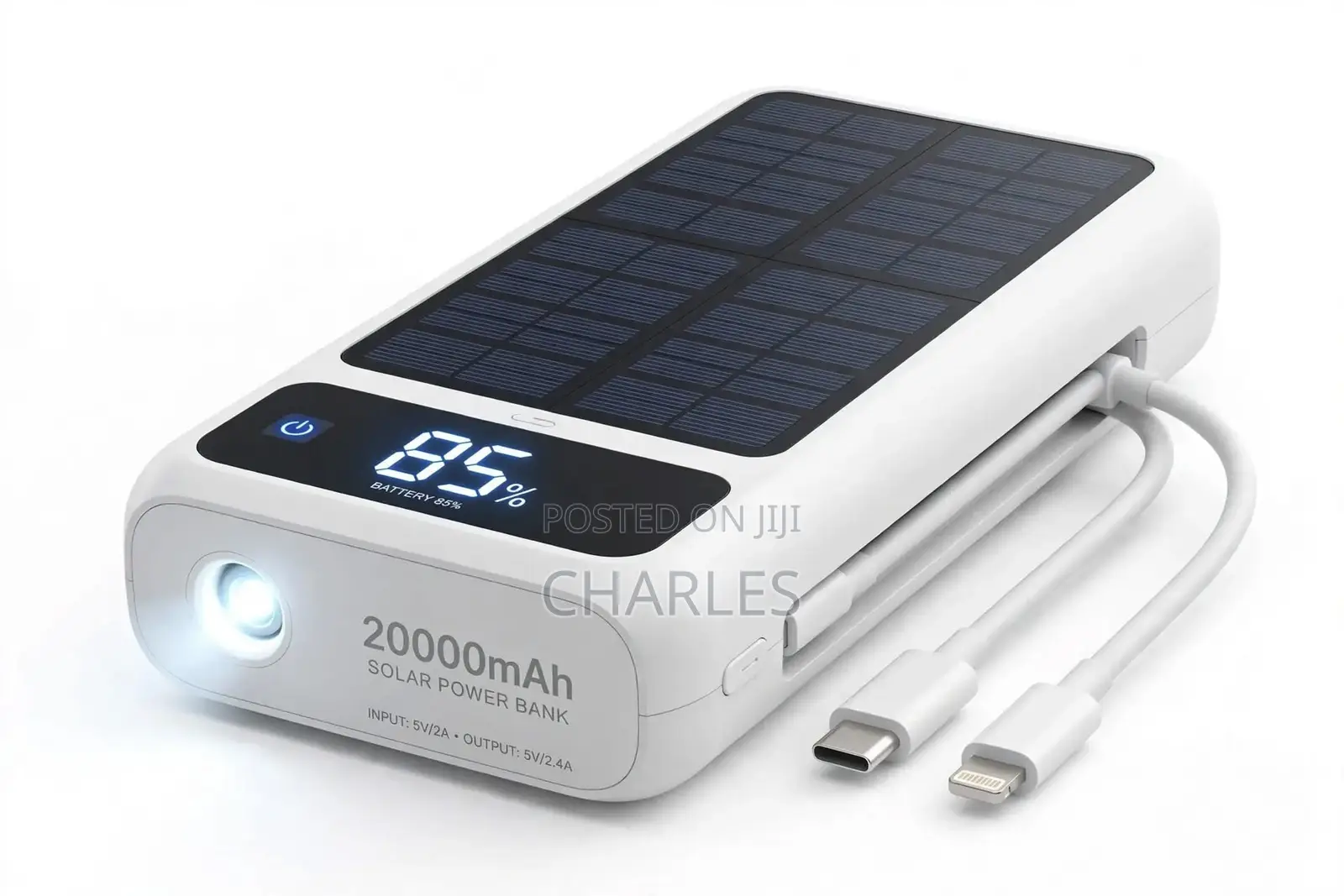 20000mAh Solar Power Bank With Torch