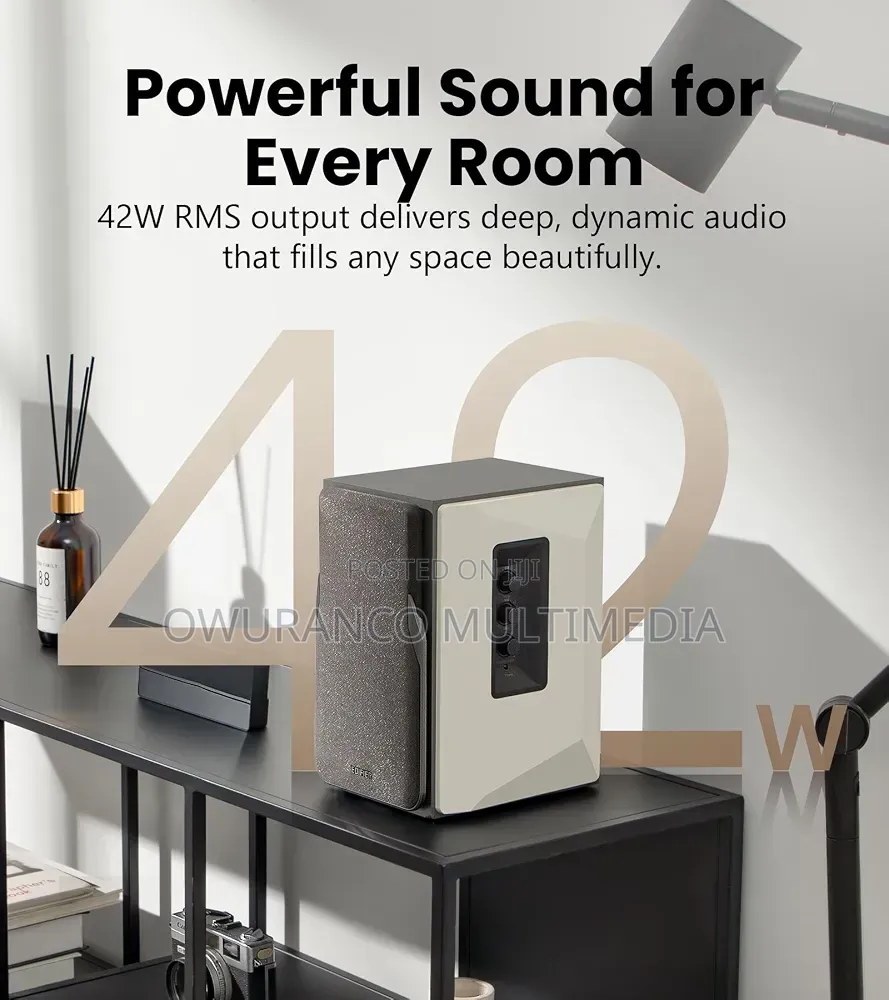 EDIFIER R1380T Active Bookshelf Speakers ,Class-D Amp , EDF100034*