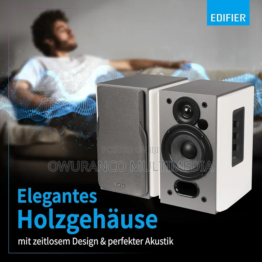 EDIFIER R1380T Active Bookshelf Speakers ,Class-D Amp , EDF100034*
