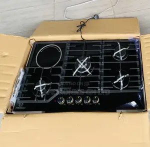Zealous “” Black 1 Electric >€> 4 Gas 90cm Countertop Hob