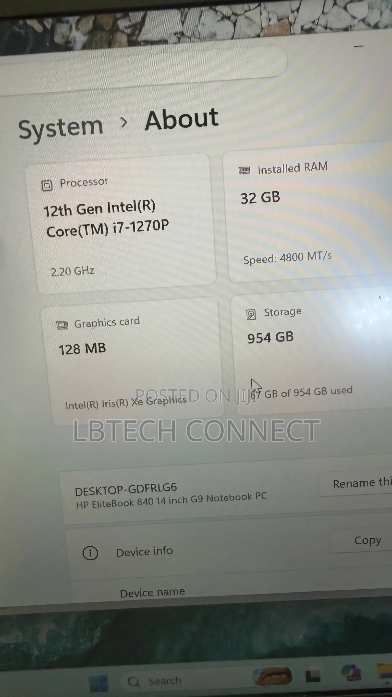 Laptop HP EliteBook 840 G9 32GB Intel Core i7 SSD 1T