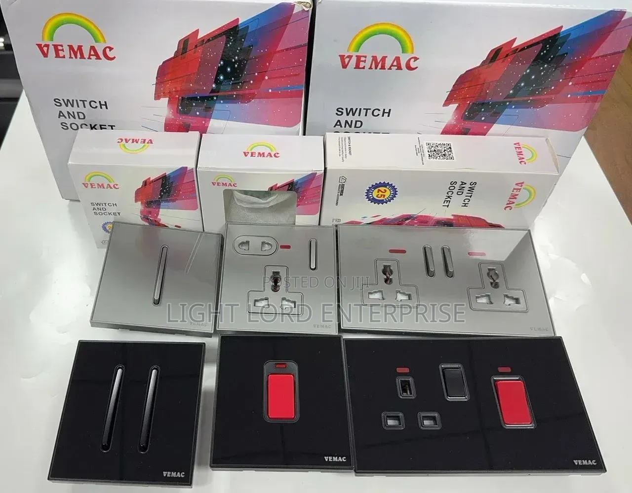 Button Point Multiple Double Sockets