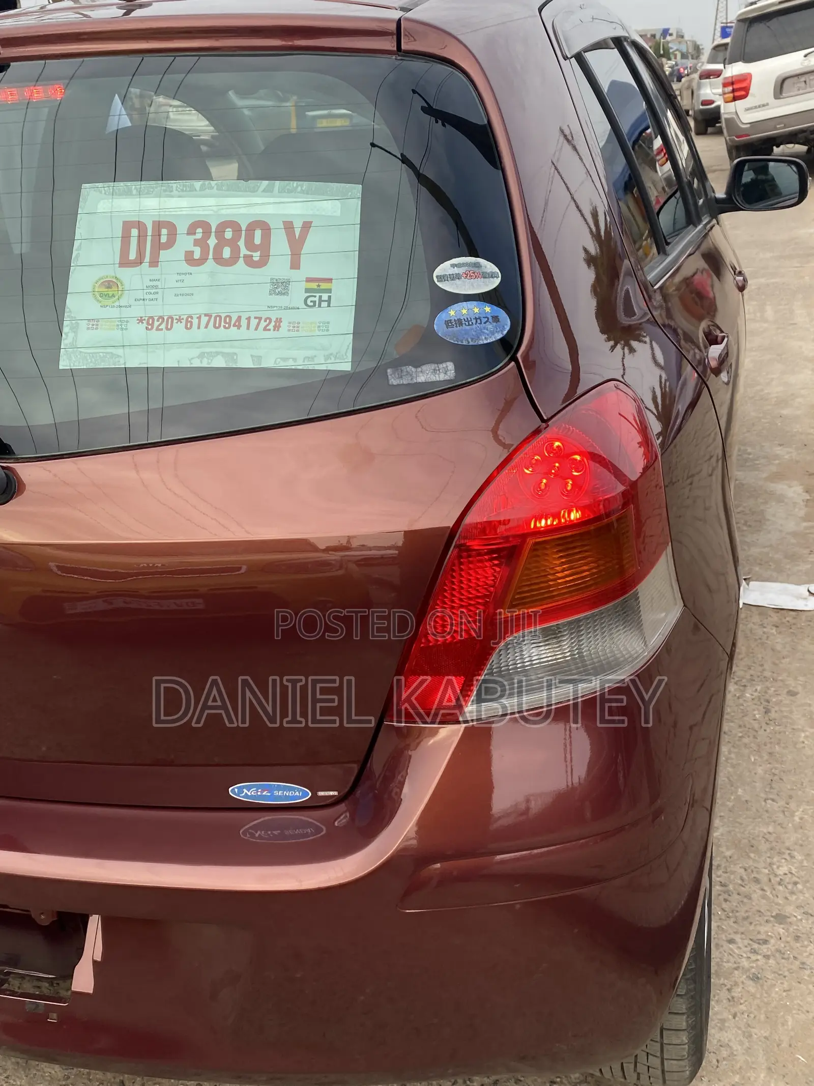 Toyota Vitz 2010 Burgundy