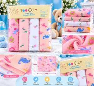 Too Cute 4-Piece Baby Washcloth Set